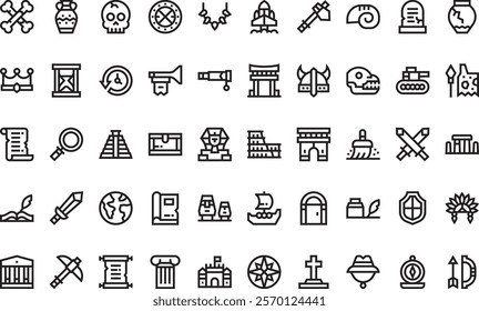 History icons  High-Quality Vector Icons Collection with Editable Stroke. Ideal for Professional and Creative Projects.