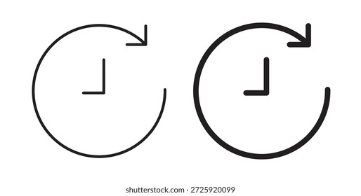 Iconos de historia. Icono lineal de Vector aislado sobre fondo blanco.