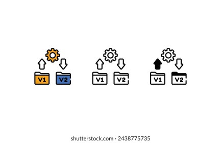 History icons vector stock illustration