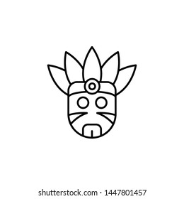 History, Indian icon. Simple thin line, outline vector of History icons for UI and UX, website or mobile application