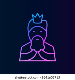 History, king nolan style icon. Simple thin line, outline vector of historyicons for ui and ux, website or mobile application