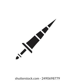 History Lance Filled Icon Vector Illustration