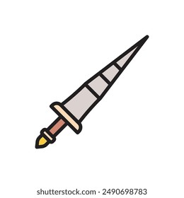 History Lance Icon Vector Illustration