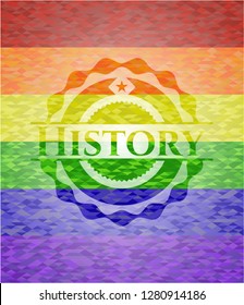 History Lgbt Colors Emblem 