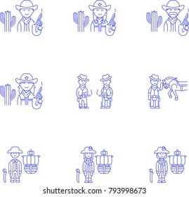 History- Line Icon Set