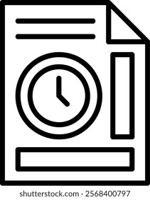 History Line Vector Icon Design