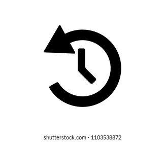 history list button icon design set illustration,glyph style design, designed for web and app