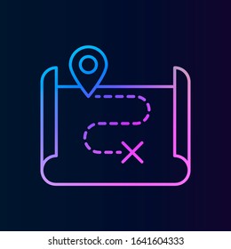 History, map nolan style icon. Simple thin line, outline vector of historyicons for ui and ux, website or mobile application