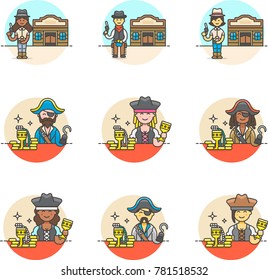 History- Multicolor Icon Set