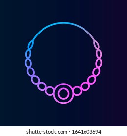 History, necklace nolan style icon. Simple thin line, outline vector of historyicons for ui and ux, website or mobile application