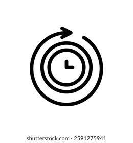 History Outline Icon. History Icon