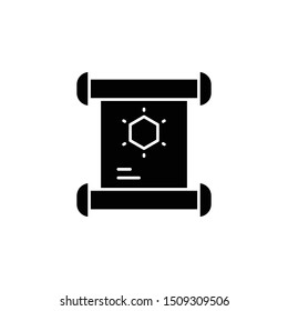 History, papyrus icon. Simple glyph, flat vector of history icons for ui and ux, website or mobile application