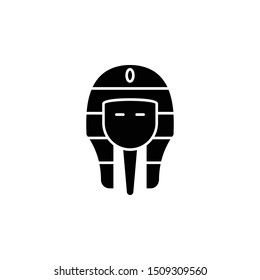 History, pharaoh icon. Simple glyph, flat vector of history icons for ui and ux, website or mobile application