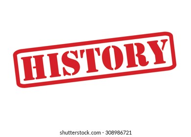 HISTORY red Rubber Stamp over a white background.