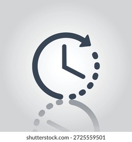 Ícone de Relógio de Tempo de Atualização do Histórico