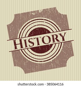 History rubber grunge texture stamp