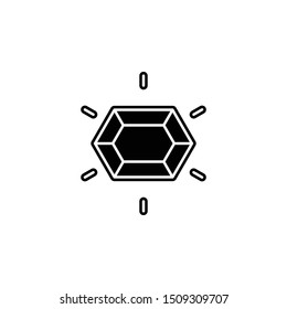 History, ruby icon. Simple glyph, flat vector of history icons for ui and ux, website or mobile application