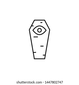 History, sarcophagus icon. Simple thin line, outline vector of History icons for UI and UX, website or mobile application