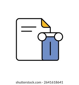 History Section Icon vector stock illustration