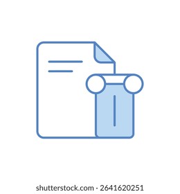 History Section Icon vector stock illustration