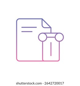 History Section Icon vector stock illustration
