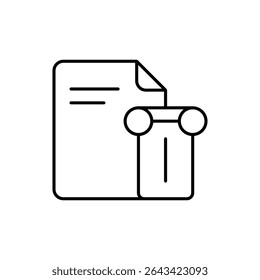 History Section Icon vector stock illustration