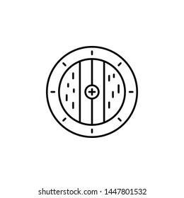 History, shield icon. Simple thin line, outline vector of History icons for UI and UX, website or mobile application