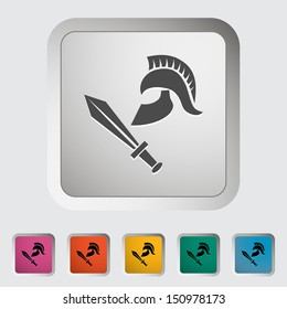 History. Single icon. Vector illustration.