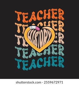 History and social studies teacher vector t-shirt design