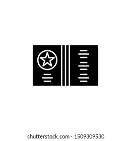 History, spell icon. Simple glyph, flat vector of history icons for ui and ux, website or mobile application