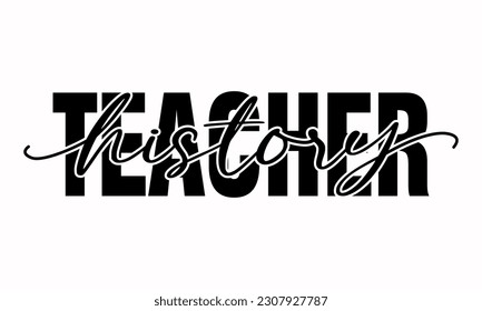 History Teacher - Teacher Vector And Clip Art