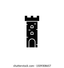 History, tower icon. Simple glyph, flat vector of history icons for ui and ux, website or mobile application