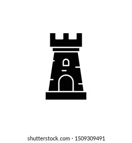 History, tower icon. Simple glyph, flat vector of history icons for ui and ux, website or mobile application