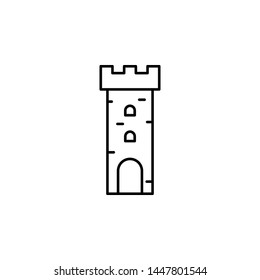 History, tower icon. Simple thin line, outline vector of History icons for UI and UX, website or mobile application