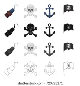 History, travel, wanderings and other web icon in cartoon style.Ocean, foray, attributes, icons in set collection.
