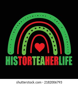 History typography design and t shirt design