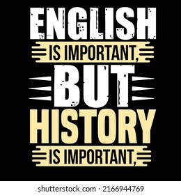 History typography and r shirt design