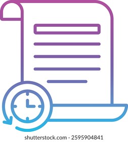 History vector icon. Can be used for printing, mobile and web applications.