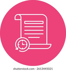 History vector icon. Can be used for printing, mobile and web applications.