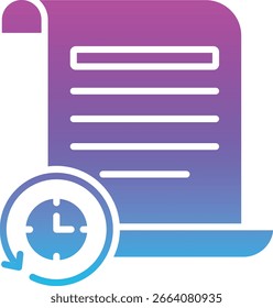 History vector icon. Can be used for printing, mobile and web applications.
