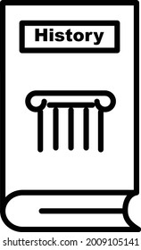 History Vector Line icon Design
