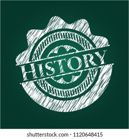 History written on a blackboard