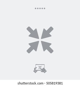 Hit central objective - Minimal icon