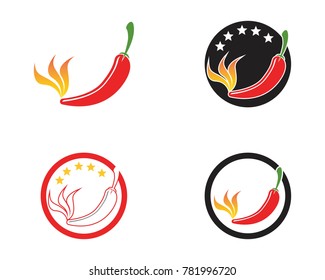 Hit chili logo design template