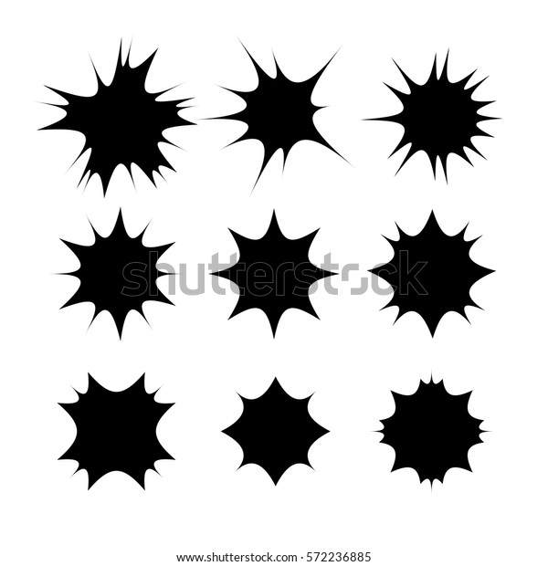 Hit Effect Cartoon Set Stock Vector (Royalty Free) 572236885