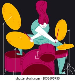 HIT WITH ENERGY. GENERATE THE RHYTHM AND ENJOY THE NOISE.
Serie of funny illustrations with cool musicians and instruments.