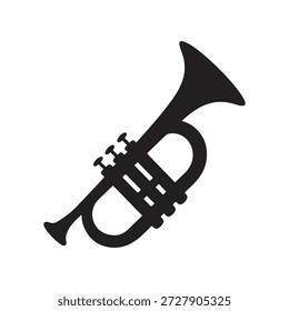Toca la nota correcta con este Vector de silueta de trompeta de alta calidad. Con un perfil nítido y reconocible del instrumento de latón clásico, este gráfico encarna la energía del jazz, la precisión de la música clásica y el espíritu de la fanfarria. Es un activo esencial para la marca de festivales de música, logotipos de clubes de jazz, carteles de conciertos y materiales educativos.