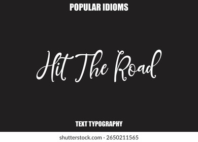 Acerte a estrada Stylist Caligrathy texto Idiomas