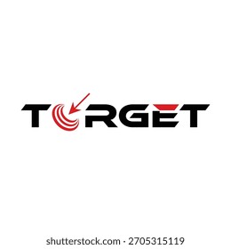 Alcance sua meta agora com este logotipo dinâmico para o crescimento e o sucesso da empresa, concentrando-se na precisão e na realização de metas com eficiência