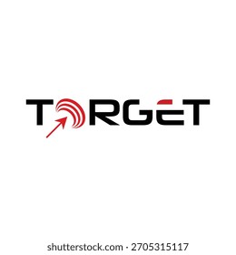 Atinja seu alvo com este design de logotipo dinâmico, perfeito para o sucesso comercial e de marketing, um símbolo poderoso de foco e realização